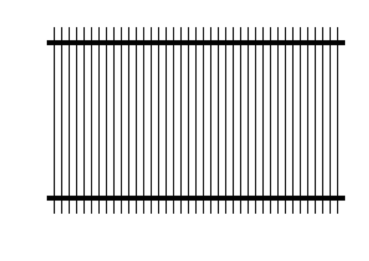 Aluminium Vertical Blade Fencing profile