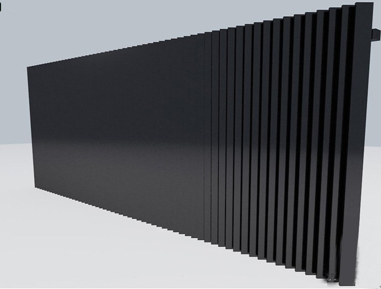 Aluminium Flat Blade Vertical Fencing
